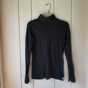 J. Crew Factory Gray Tissue Turtleneck